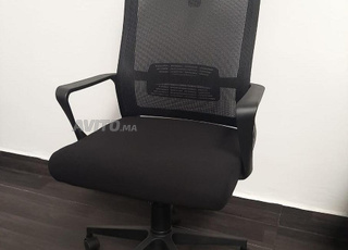 كرسي رئيسي من الجلد/الشبك