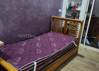 Lit 1 place en bois massif