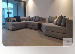 Salon moderne bleue en excellent état0