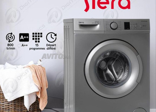 Machine à laver Siera 6 kg 800 tours/min, 15 programmes, IPX4