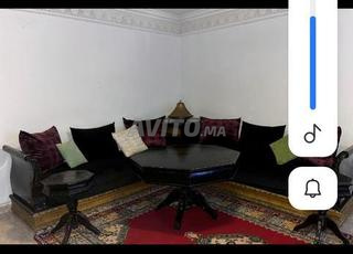 صالون مغربي مع بوفيه تلفزيون