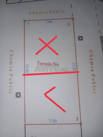 Terrain Adlia de 60 mètres avec 2 façades