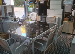 Ensemble de salle à manger de jardin 7 pièces