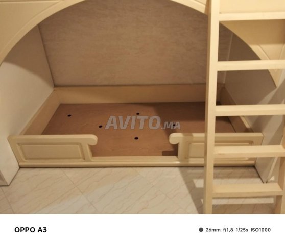 سرير بطابقين 2 رف