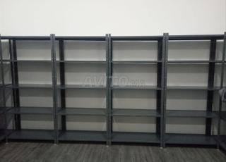 رفوف معدنية بـ 5 أرفف قابلة للتعديل Réf^^