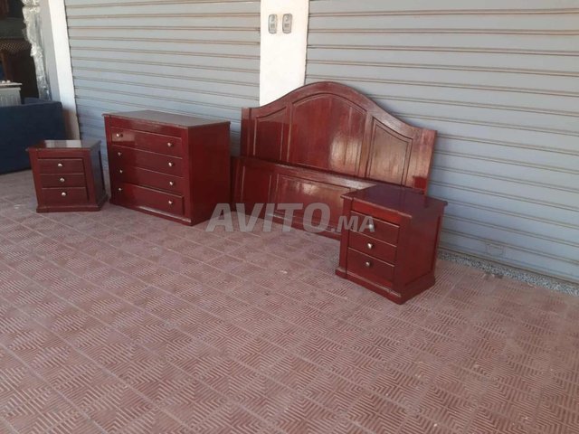 Acajou lits doubles 160cm