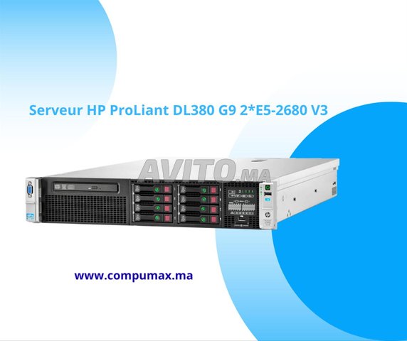 خادم HP ProLiant DL380 G9 2* 32 جيجابايت 2*600 جيجابايت SAS