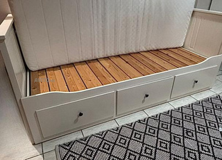 Lit Enfant à tiroir, Étagère, Chaise à roulette