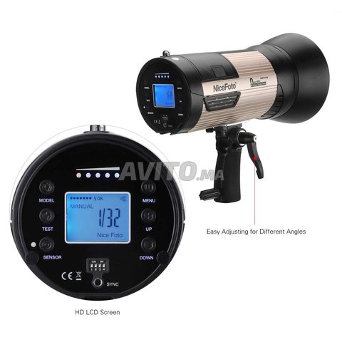 فلاش NICEFOTO جديد مع بطارية قابلة للشحن