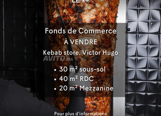 Fonds De Commerce À Vendre Kebab À Guéliz