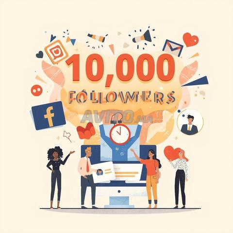 متابعون على فيسبوك 10 آلاف مع دعم على مدار الساعة طوال أيام الأسبوع