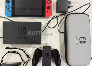 Nintendo Switch flashé avec plein de jeux
