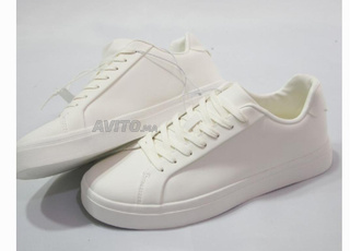 🤍 Baskets Blanches Minimalistes – Style Unisexe