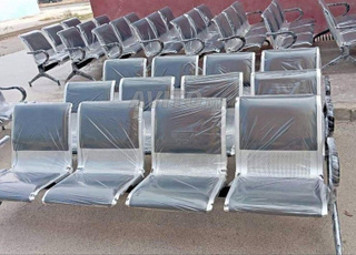 Siège de réception\banquette en simili cuir 3P