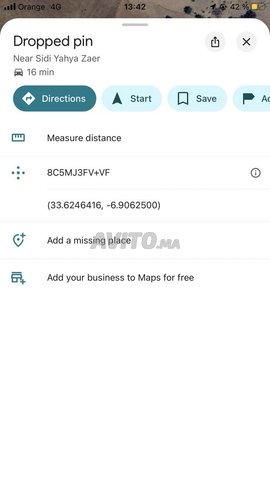 Terrain agricole près de Sidi Yahya, province de Skhirat-Temara