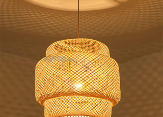 Lustre en suspension Bambou