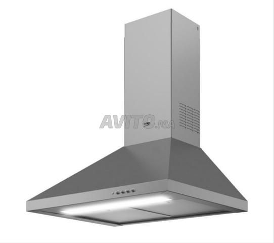 Hotte aspirante 60cm 400m3 sur h métal lavable - 2