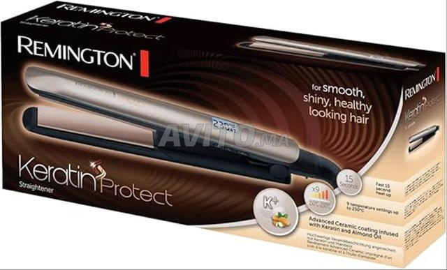 مملس الشعر Remington للعناية بالكيراتين وزيت اللوز - 2