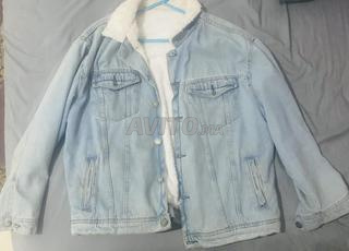 Veste en jean doublée de laine – chaude et stylée