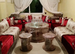 Tlamet brocard avec coussins et ouate