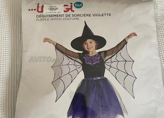 Costume d’halloween de sorcière (3-5 ans)