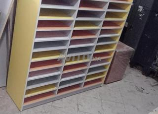 Travée de rayonnage scolaire