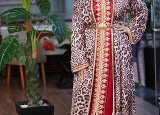 قفطان مغربي عصري بالتطريز الفاخر – جديد 💫