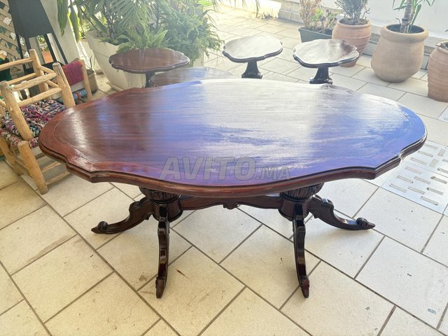 cadre de lit bois massif et tables 