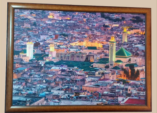 لوحة بانورامية للمدينة القديمة بفاس