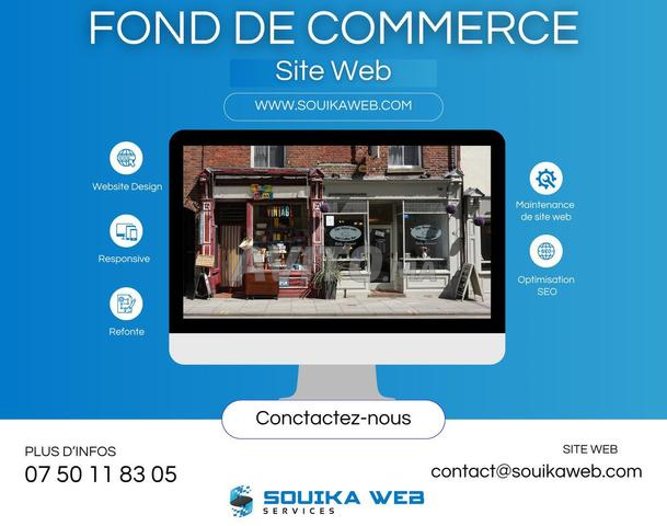 Site web pour Fond de Commerce souika web