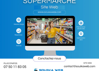 Site web pour Supermarché souika web