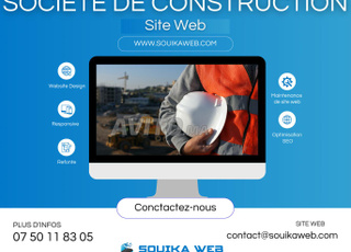 Site web pour Société de Construction