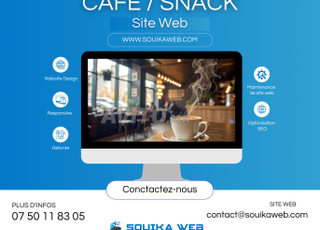 Site web pour Café / Snack souika web