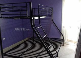 Lit superposé en métal – bon état – 1200 dh