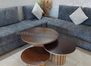 Trio table basse en bois