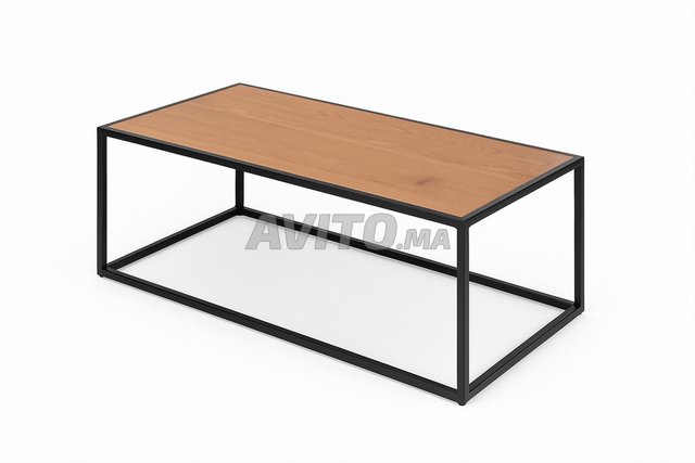 Table basse en chêne/ noir