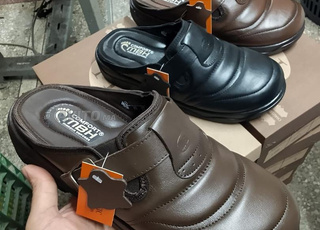 Sabot médical en cuir intérieur et extérieur