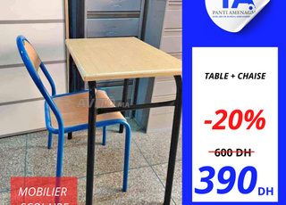 les tables et les chaises scolaire a nador