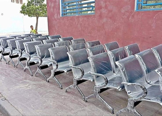 Banquette en polypropylène 3places\siège d'accueil