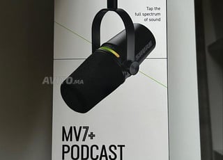 Shure MV7 Plus Podcast XLR/USB Microphone (Black)