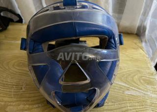 Casque de protection intégrale bleu