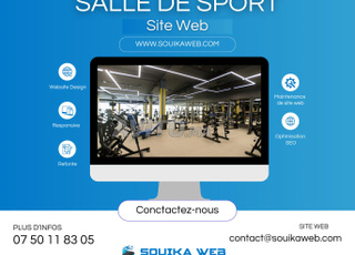 موقع ويب وسيو احترافي لقاعة الرياضة