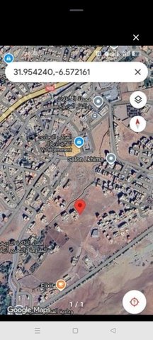 Terrain prêt à construire de 95 m² avec 3 façades. Mosquée Al Aâdam