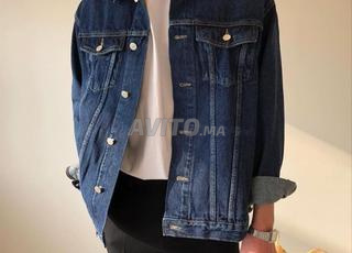 Veste en jean Euro Denim élégante et originale, Taille L