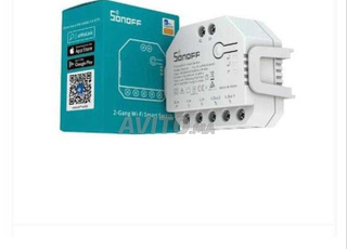 Interrupteur intelligent Sonoff Dual R3 contrôle lumière ou rideaux