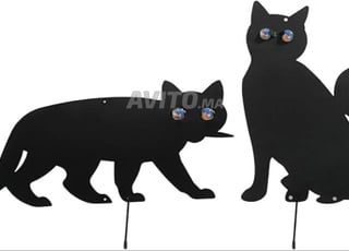 Lot de 2 Chats Répulsifs d'oiseaux