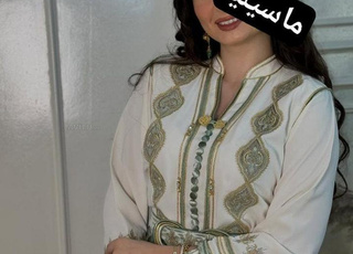 Caftan avec ceinture pour événements et mariages