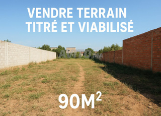 Terrain titré et d'angle de 90 mètres - Tous les documents sont prêts