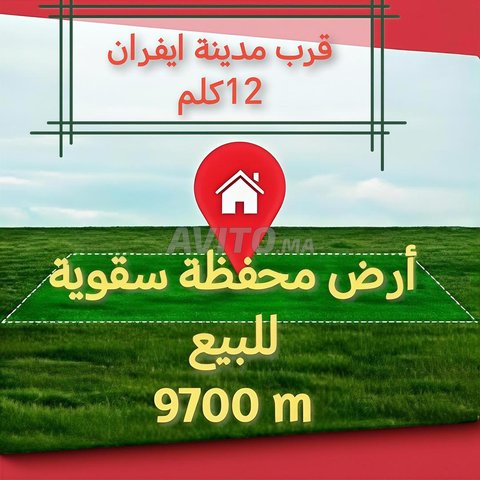 Terrain à vendre entre la ville d'Ifrane et Azrou