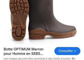 Botte chasse pluie rouchette